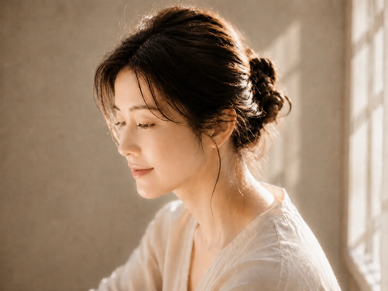 함께 선 중년 부부