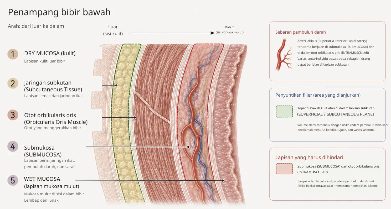 Diagram lapisan bibir