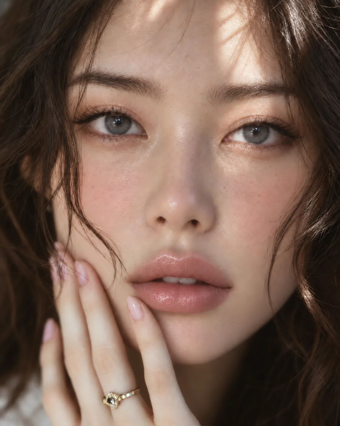 입술 클로즈업